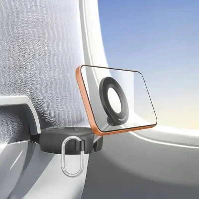 Porodo Loop Magnetic Phone Holder Adjustable Travel Mount _ Black